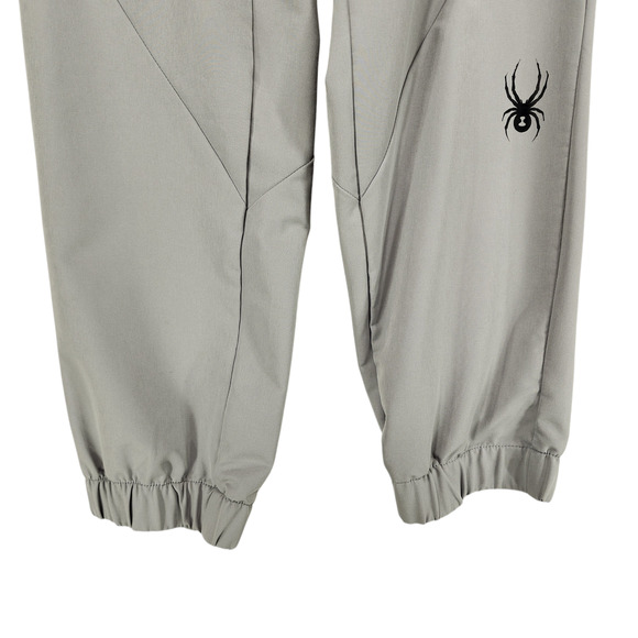 Spyder XL Mens Performance Jogger Pants Gray Zip Close Stretch Polyester Pockets - Picture 4 of 10
